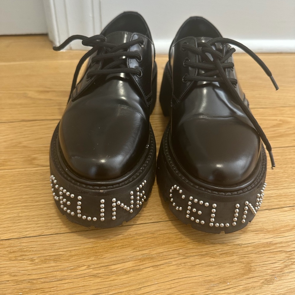 Celine Black Leather Loafers - Picture 3 of 4